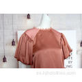 Blusa dulce con mangas abullonadas sueltas para damas